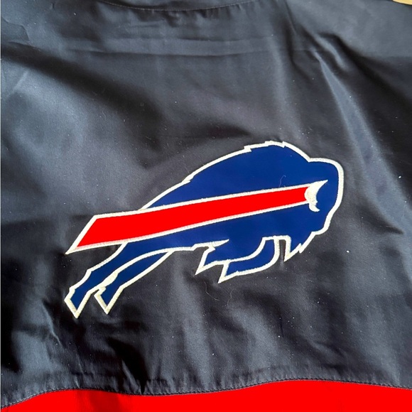 🏈 Vintage Reebok NFL Buffalo Bills Authentic Sideline Pull Over Jacket 🏈 - Picture 16 of 16